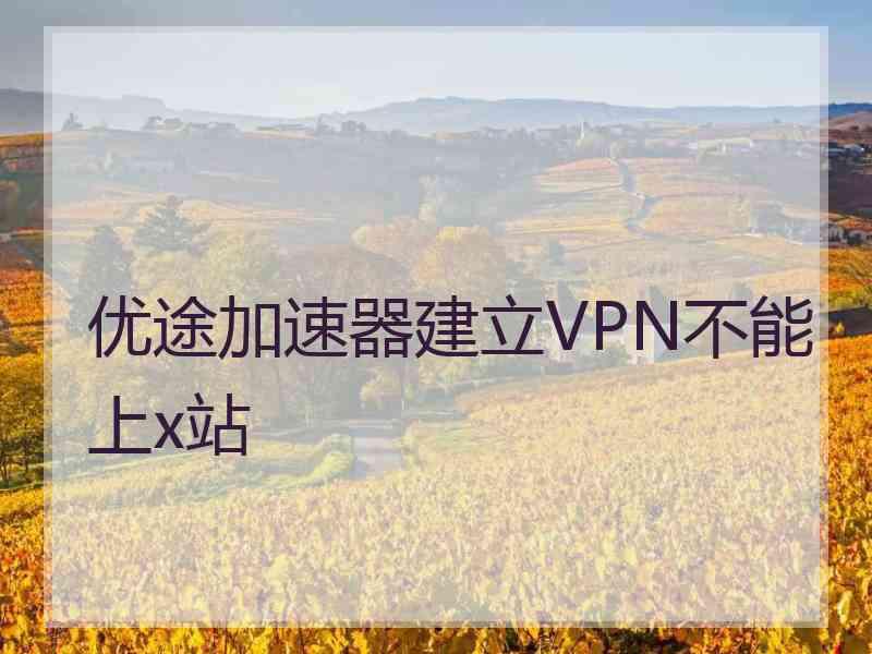 优途加速器建立VPN不能上x站