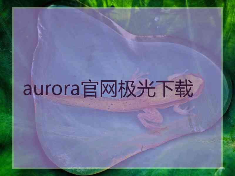 aurora官网极光下载