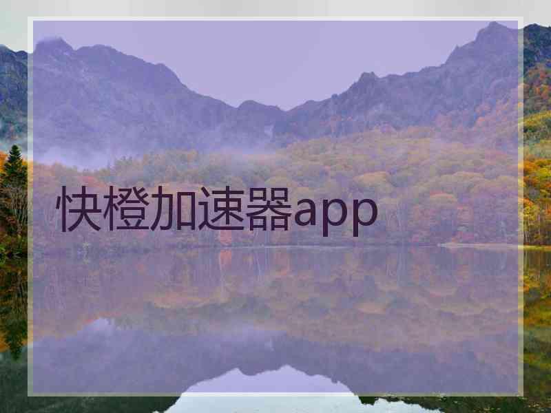 快橙加速器app