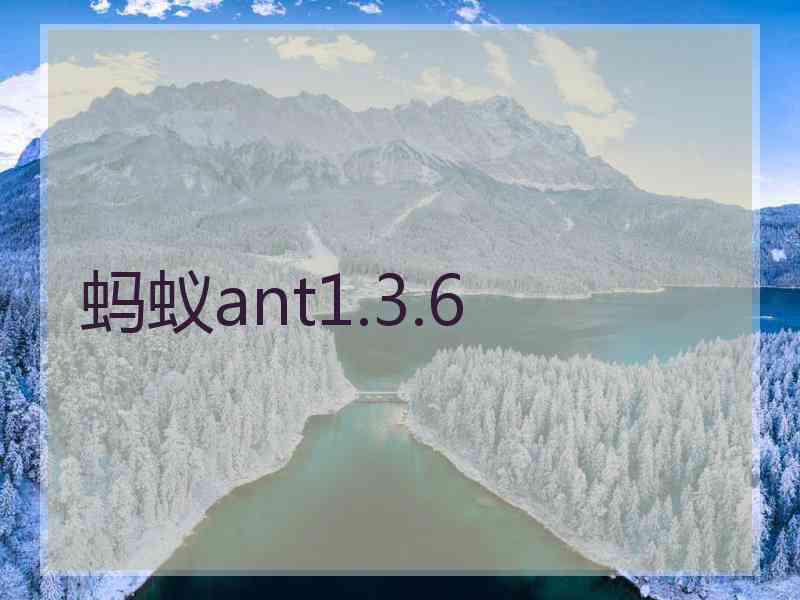 蚂蚁ant1.3.6