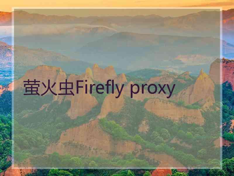 萤火虫Firefly proxy