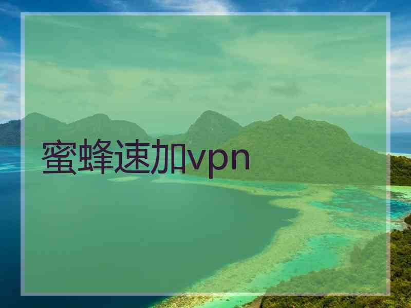 蜜蜂速加vpn