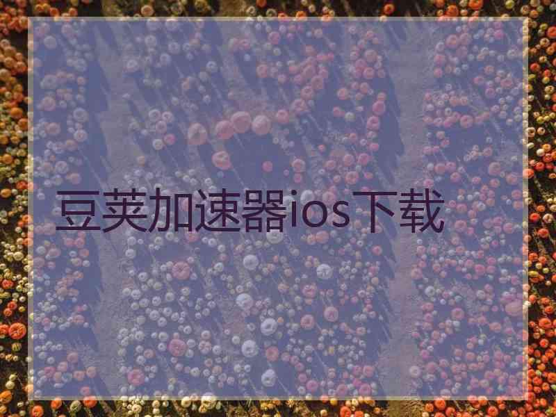 豆荚加速器ios下载