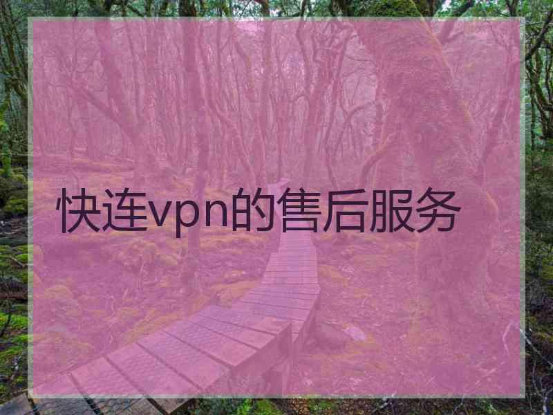 快连vpn的售后服务