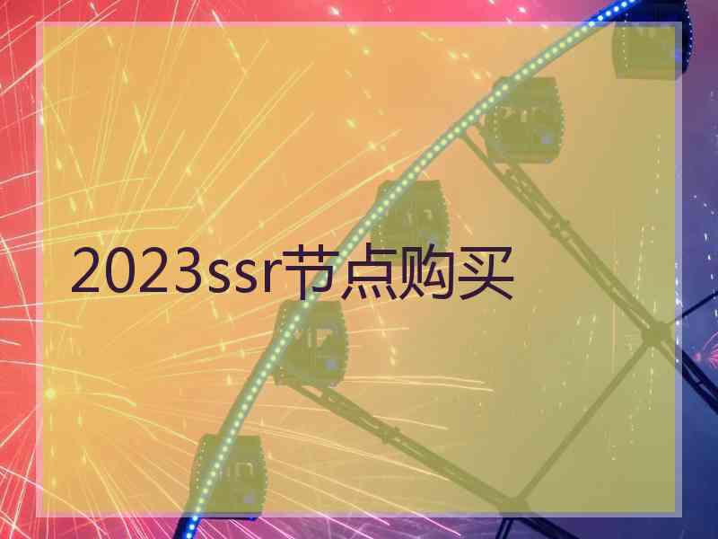 2023ssr节点购买