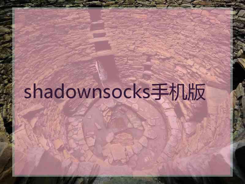 shadownsocks手机版