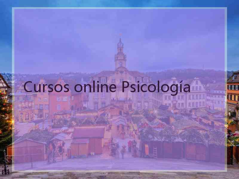 Cursos online Psicología