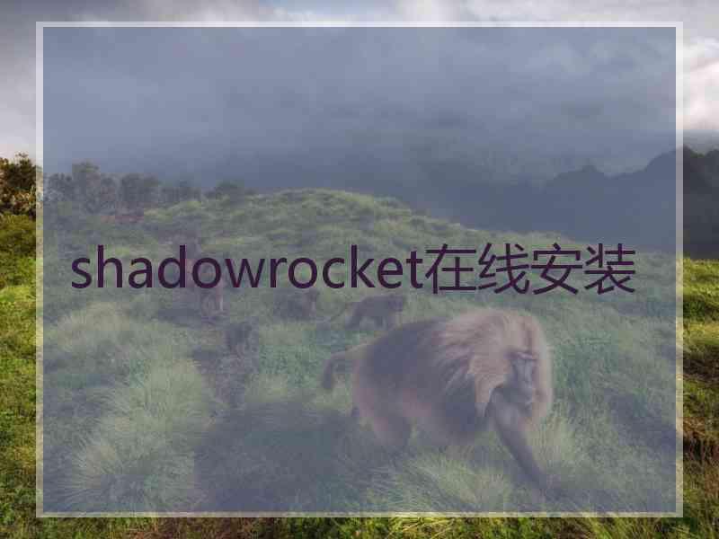 shadowrocket在线安装