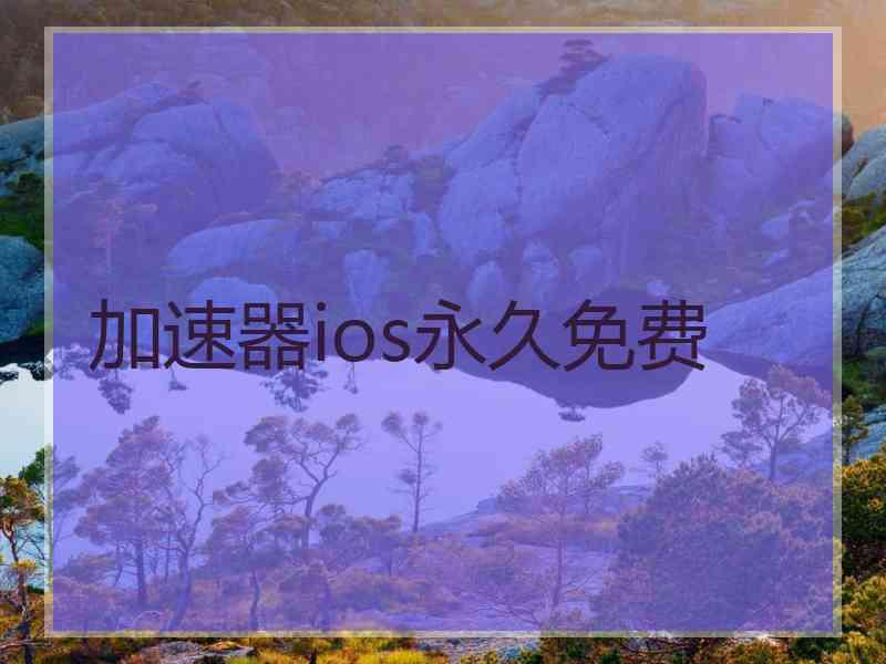 加速器ios永久免费